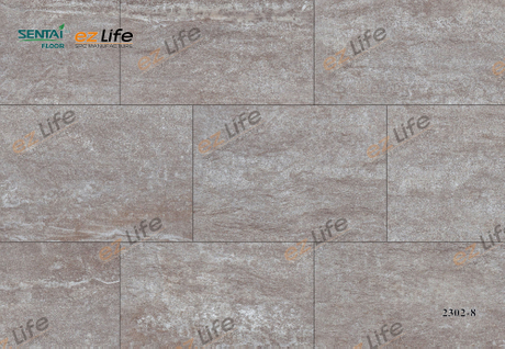 Sentai Stone plastique vinyle marbre intérieur matériau imperméable luxe vinyle sol stratifié 6mm classe 2302-8