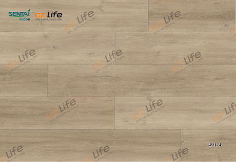 sentai spc Revêtement de sol intérieur Noyau rigide anti-rayures Interlocking 7mm plastique Vinyle PVC spc Flooring 491-4